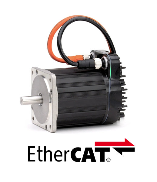 Teknic's EtherCAT integrated brushless servo motors (IP66K / IP67)